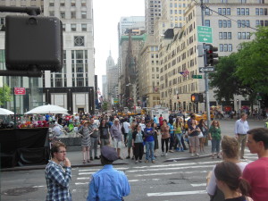 Fifth Avenue, looking south, on Memorial Day afternoon