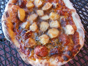 Roasted Heirloom Tomato and French Fingerling Potato Pizza Pie