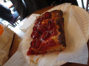 Prince St. Pizza Spicy Spring (Sicilian square with pepperoni)